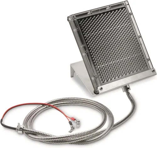 BOSS Buck - Panel solar de 12 V/cargador de batería universal versátil y duradero premontado para comedero de ciervos/soporte de montaje, accesorios