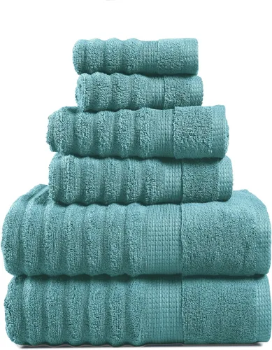 Miniatura 16 de LANE LINEN - Juego de toallas de baño, 18 piezas, 100% algodón, tamaño grande, 4 toallas de baño, 6 toallas de mano, 8 toallas pequeñas, para spa