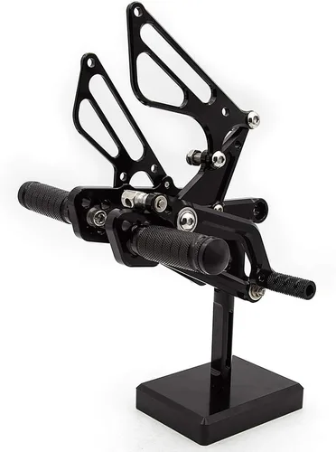 Miniatura 3 de CNC DAYTONA 675 - Juego de clavijas traseras ajustables para motocicleta, pedal de cambio de freno compatible con DAYTONA Street Triple 675 Negro