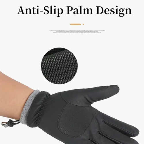 Miniatura 9 de ihuan Guantes de invierno impermeables a prueba de viento para hombre y mujer, guantes cálidos para clima frío, dedos con pantalla táctil