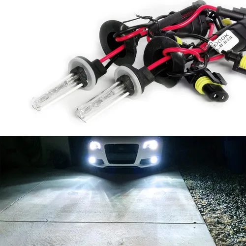 Miniatura 22 de Bombillas HID de xenón H1 AC de 35 W superbrillantes, lámpara de repuesto para faros delanteros, 10000 K, azul profundo, paquete de 2