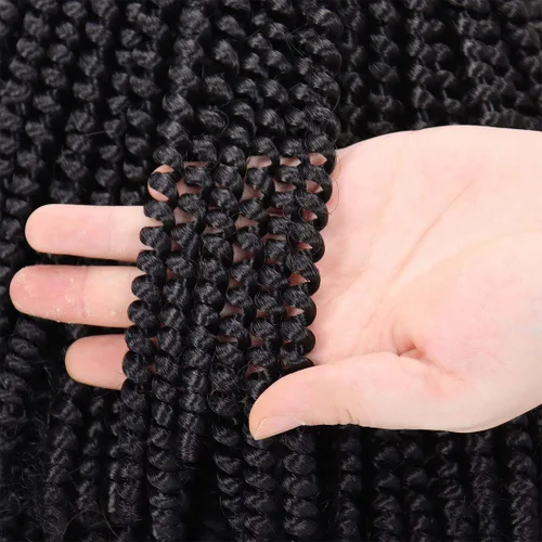 Miniatura 3 de Paquete de 2 cabello para trenzas en espiral de 8 pulgadas, cabello Spring Twist para rastas falsas, rastas de mariposa, cabello para trenzas, fibra