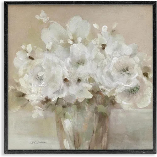 Miniatura 30 de Stupell Industries 'Country Jug Varied Flower Arrangement', Framed Giclee Art, White, 17 x 17 Inches, Easy to Hang and Sturdy, Made in USA, by Carol