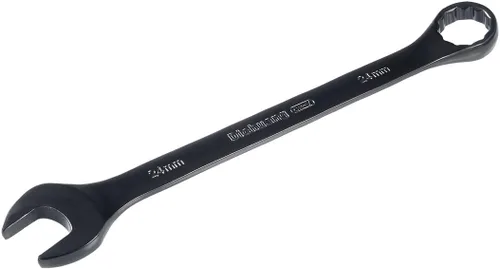Miniatura 14 de uxcell Llave combinada métrica de extremo abierto de 0.748 in y 12 puntos, revestimiento galvanizado negro, Cr-V