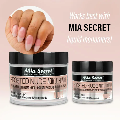Miniatura 5 de Mia Secret Polvo acrílico nude esmerilado fabricado en Estados Unidos, varios tamaños (1 oz.)