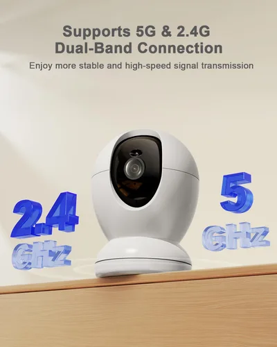 Miniatura 2 de usogood Cámara interior de 2.5K para seguridad del hogar, cámara de seguridad de 360° para interiores, cámara para bebé/mascota con aplicación