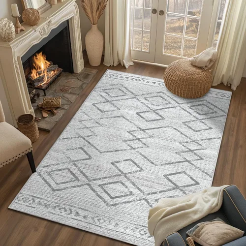Miniatura 89 de jinchan Alfombra marroquí de pasillo 2x10 para pasillo - Alfombra de pasillo para cocina bohemia lavable a máquina, alfombra moderna suave, Boho