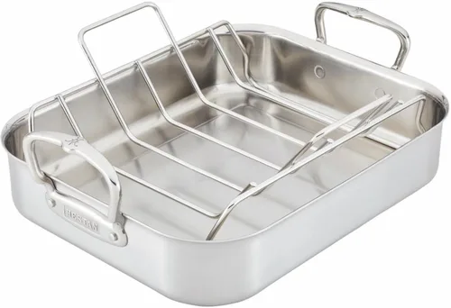 Miniatura 18 de Hestan Provisions – Asador clásico revestido de 14.5" con rejilla de acero inoxidable