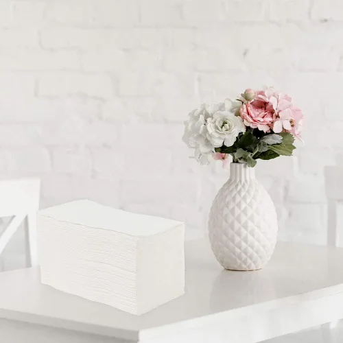 Miniatura 6 de Vplus Paquete de 200 unidades de toallas de invitados de calidad premium desechables, servilletas de cena suaves y absorbentes, servilletas