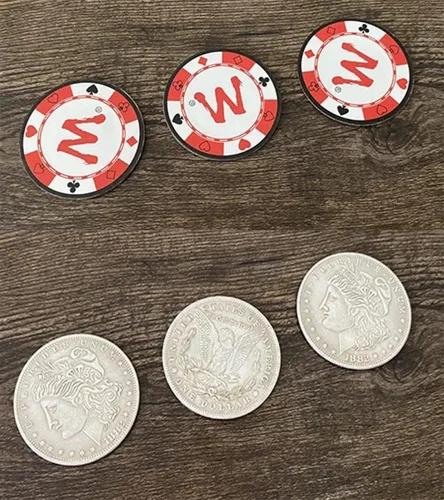 Miniatura 5 de ZQION STC Coin Set Cambio de Monedas Penetrar Monedas Mágicas Trucos Cerca de Monedas Mágicas Trucos de Moneda Accesorios Multiplicar Monedas