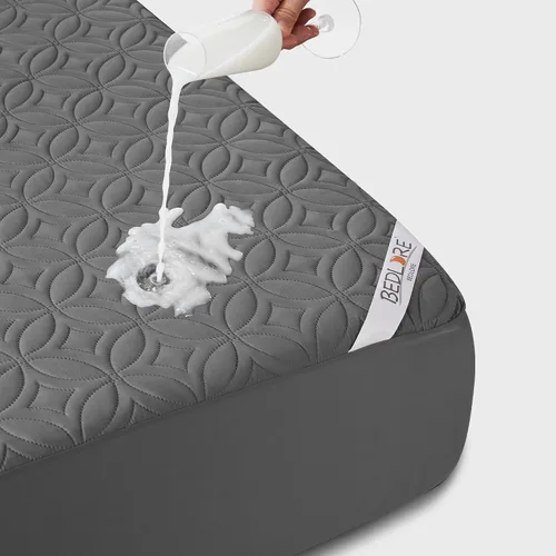 Miniatura 16 de BEDLORE Protector de colchón impermeable, protector de colchón de tamaño individual con bolsillo profundo de 6 a 15 pulgadas de profundidad, suave