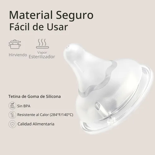 Miniatura 7 de Pigeon Pezón de silicona (LL) con línea de agarre, sensación natural, más de 9 meses, 4
