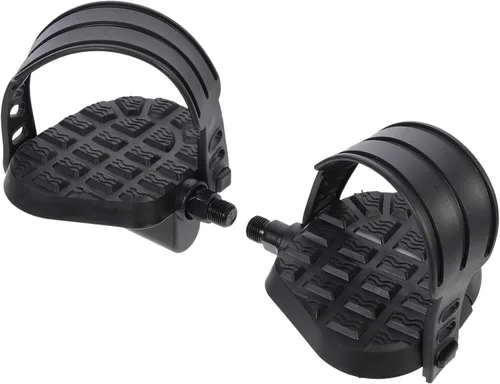 Kisangel 1 par de pedales giratorios planos de bicicleta reclinados Pedal de plataforma de bicicleta Pedales eléctricos Pedal de bicicleta con clip