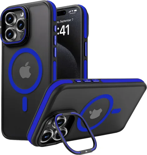 Miniatura 24 de Funda magnética fuerte para iPhone 12 Pro Max [Protección de grado militar de 10 pies] Compatible con MagSafe, funda protectora a prueba de golpes