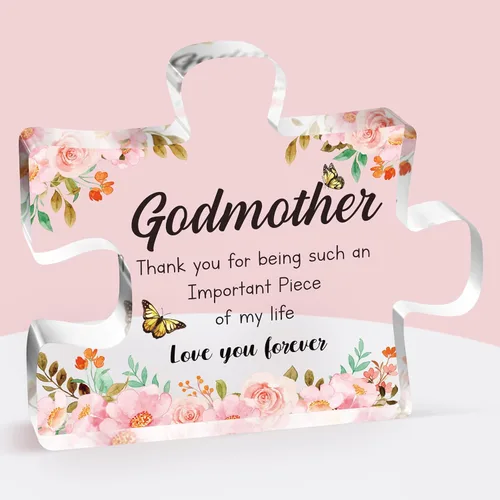 Miniatura 8 de Regalos para tía de sobrina, pieza de rompecabezas de acrílico grabada de 3.9 x 3.3 pulgadas, delicados regalos para tía de parte de la sobrina