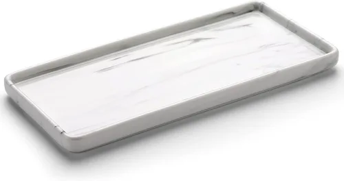 Miniatura 12 de Gurygo Bandejas de baño de 6 pulgadas – Bandeja de cerámica para tocador de baño – Bandeja pequeña de cerámica – Bandejas de jabón de cocina