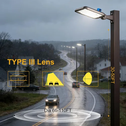 Miniatura 3 de Iluminación de estacionamiento LED de 320W (350 * 1W) (48000Lm Eqv 1200W HID/HPS) 150LM/W Luces de estacionamiento de montaje en brazo al aire libre