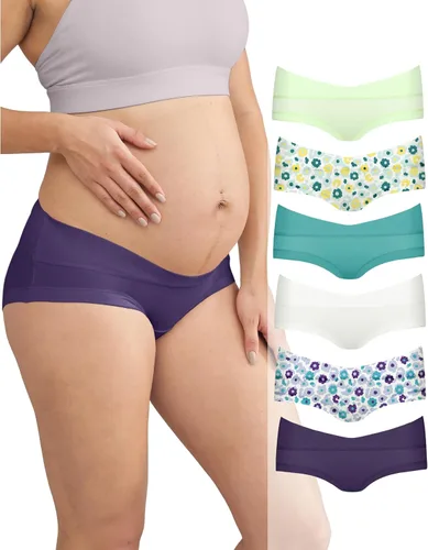 Miniatura 6 de Intimate Portal Ropa Interior de Maternidad de Algodón para Embarazo Posparto Calzones Debajo del Vientre Estilo Boyshort
