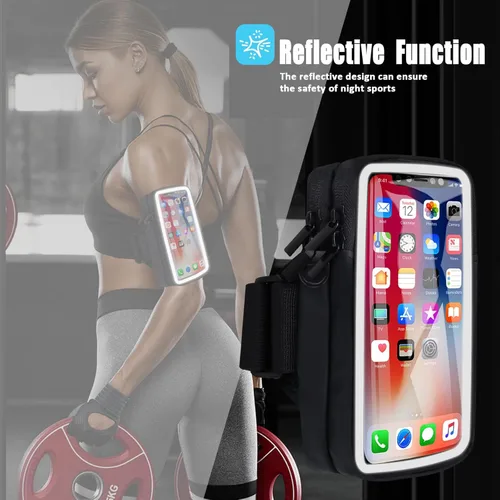 Miniatura 7 de Soporte para teléfono para correr, bolso pequeño para teléfono celular, bolsa cruzada para mujeres y niños, bolsa deportiva para hombres, iPhone