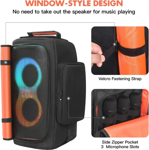 Miniatura 5 de LEFOR·Z Funda para altavoces compatible con JBL PartyBox 120, funda antipolvo para altavoz sin fondo, bolsa de almacenamiento para JBL PartyBox 110