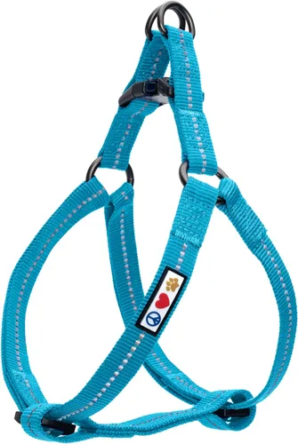 Miniatura 40 de Pawtitas Arnés Reflectante Step-in para Perro – Chaleco Ajustable Anti-Tirones para Cachorros a Perros Mayores, Seguro y Cómodo, L Negro