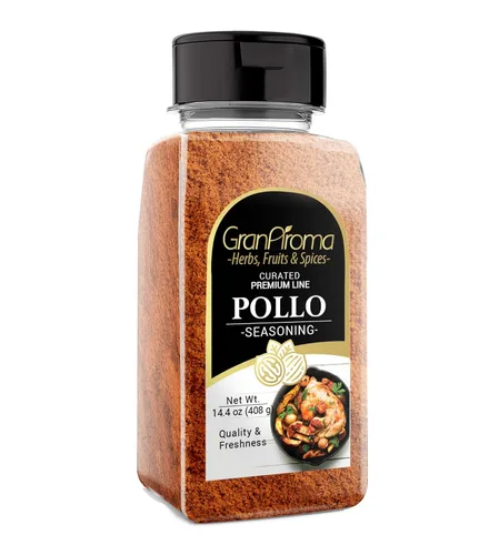 GranAroma Condimento Pollo, 14.4 onzas, mezcla de especias auténticas, salado y sabroso, condimento para pollo