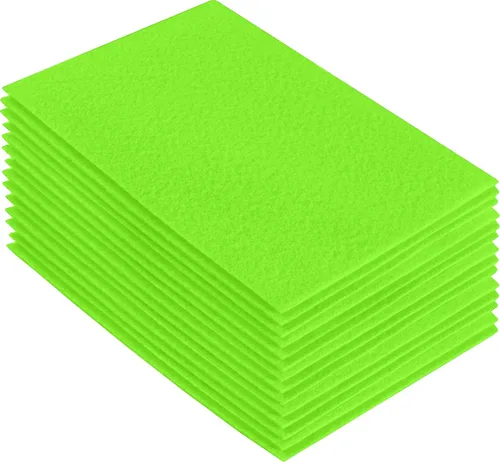 Miniatura 151 de FabricLA Hojas de fieltro acrílico para manualidades, cuadrados de fieltro precortados suaves de 4 x 4 pulgadas (3.9 in x 3.9 in), utiliza hojas
