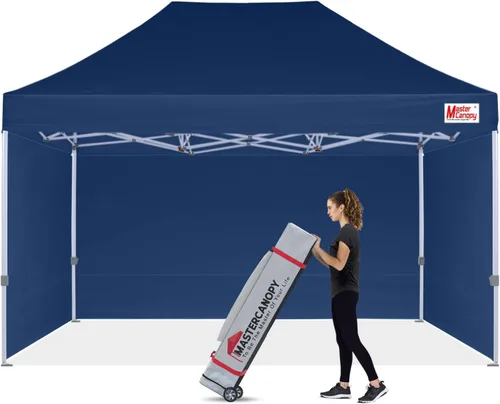Miniatura 16 de MASTERCANOPY Carpa Plegable Resistente con Paredes Laterales (10x15, Blanco)