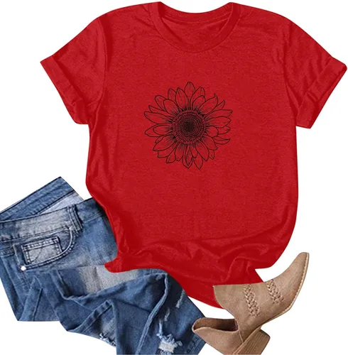 Miniatura 16 de Camiseta con estampado de animales para mujer, camiseta de libélula divertida, linda camiseta de manga corta, blusa de primavera 2023, camisas