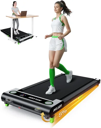 Miniatura 9 de Almohadilla para caminar con inclinación, cinta de correr con inclinación Akluer para el hogar, 2.5 HP pequeña para debajo del escritorio