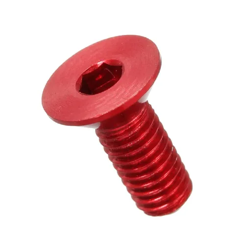Miniatura 6 de 20 tornillos planos M3 7075 Tornillos Allen de aleación de aluminio Tornillos hexagonales Tornillos de cabeza plana (azul, 0.315 in)