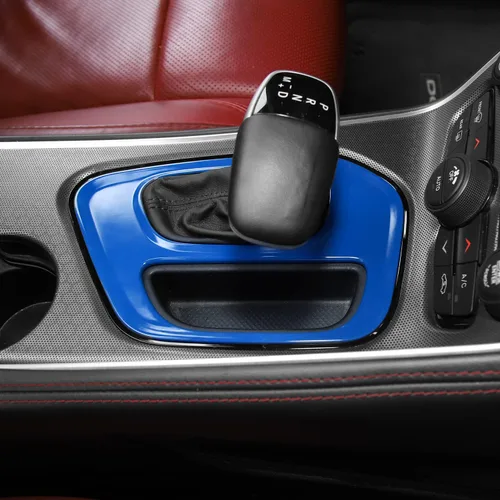 Miniatura 7 de Voodonala para Dodge Challenger 2015-2023, cubiertas de panel de cambio de marchas centrales, decoración, accesorios de recorte para Dodge
