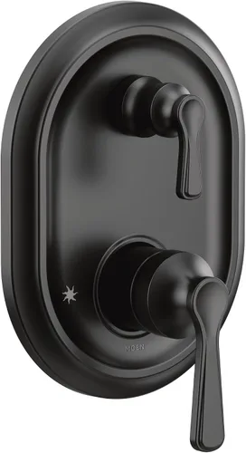 Miniatura 9 de Moen UTS9211BG M-CORE Serie 3 - Moldura de ducha de 2 manijas con válvula de transferencia integrada, requiere válvula, oro cepillado