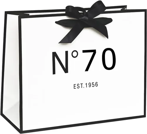 Miniatura 21 de ANFENG Bolsa vintage de regalo de recuerdo de 70 cumpleaños para mujeres, 1953 mamá, novedad de 70 años, bolsas de papel para fiestas, compras, idea