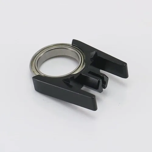 Miniatura 4 de RCAWD Juego de soporte de alta velocidad de eje de transmisión central de aleación de aluminio para coches 1-10 Arrma 3s Blx y Mega550 (negro)