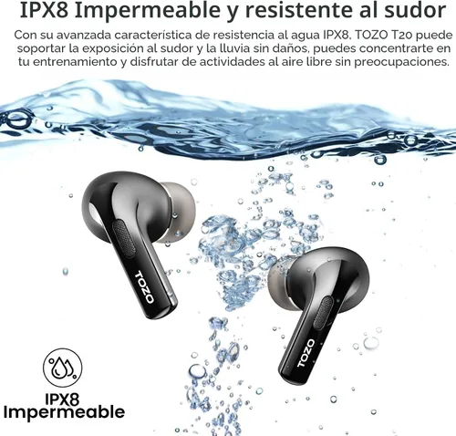 Miniatura 6 de TOZO T20 Wireless Earbuds with Independent Design, Dual Mic Noise Cancellation