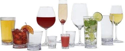 Miniatura 10 de Carlisle FoodService Products Alibi - Copa de vino para restaurantes, catering, cocinas, plástico, 8 onzas, transparente