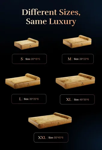 Miniatura 5 de NOAH & PAW Cama para perro, 28x23x7.5 pulgadas, camas ortopédicas para perros de tamaño mediano, espuma viscoelástica tipo cáscara de huevo Cuero