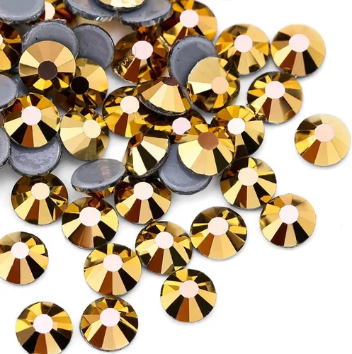 Miniatura 27 de 2880 diamantes de imitación termoadhesivos de imitación de cristal con parte trasera plana para manualidades, manualidades, ropa, zapatos