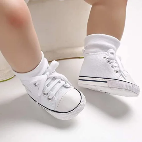 Miniatura 6 de Zapatos para bebés y niñas, suela antideslizante suave, para recién nacidos, para primeros pasos, de lona, de mezclilla, unisex, para bebés