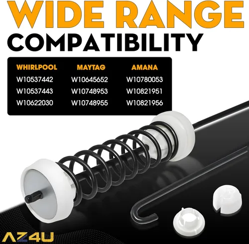 Miniatura 4 de AZ4U Juego de varillas de suspensión de 4 piezas W10780045 que sustituye a W10537442 W10537443 W10622030 W10645652 W10748953 W10748955 W10780053