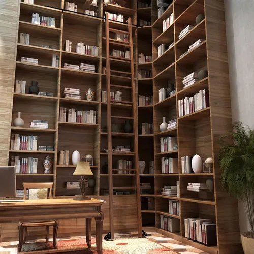 Miniatura 6 de XFSHKJS Escalera móvil de tubo redondo de 3.3 pies y 20 pies, con ruedas de rodillos de suelo (sin escalera), biblioteca de herramientas de escalera