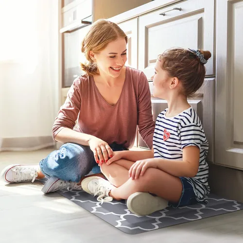 Miniatura 6 de WISELIFE - Tapete antifatiga para piso de 4/5 pulgadas, tapete de cocina antideslizante, impermeable, resistente, ergonómico, cómodo, duradero
