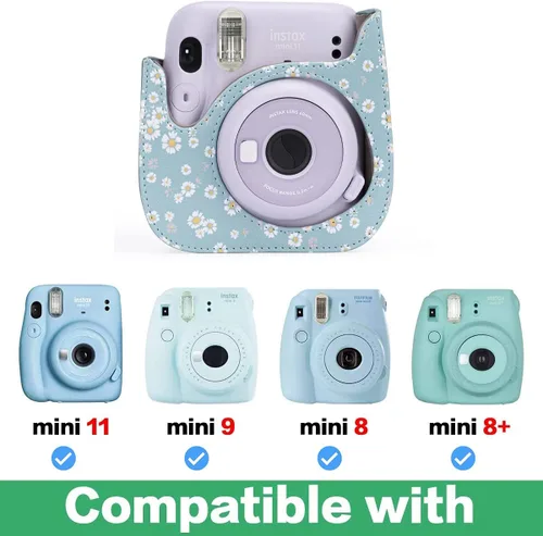 Miniatura 5 de Funda protectora compatible con cámara instantánea Mini 12 11 9 8 con bolsillo y correa