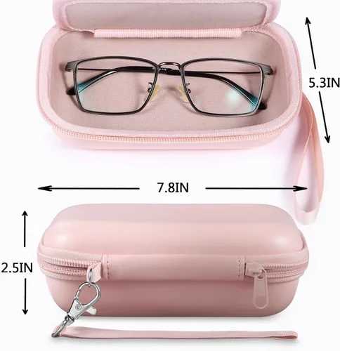 Miniatura 3 de MUQING Gafas portátiles y estuche de contacto 2 en 1, estuche de contacto de viaje, soporte para caja, incluye espejo integrado, pinzas, botella