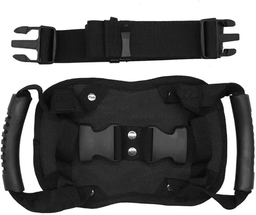 SUPVOX Cinturón de seguridad para pasajeros de motocicleta, mango ajustable para asiento trasero, correa de motocicleta para conducción segura y