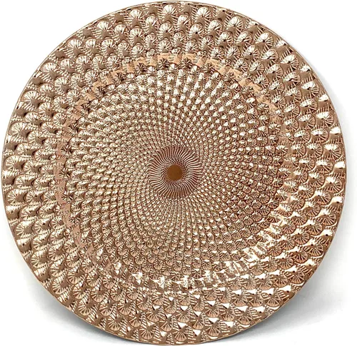 Miniatura 8 de allgala Paquete de 6 platos base redondos de gran calidad de 13 pulgadas - Plata cepillada - HD80322