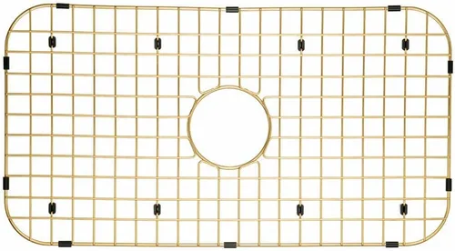 Protección de Fregaderos Starstar Mate Oro 304 Acero Inoxidable Rejilla Inferior de Fregadero de Cocina, Estante (26 L x 14-3/8 W)