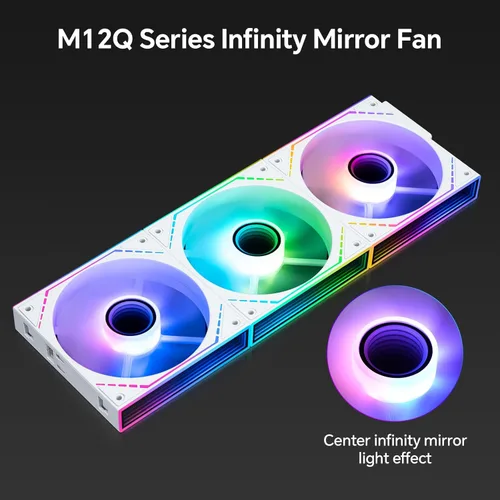 Miniatura 2 de Thermalright TL-M12QRW-S X3 - Ventiladores de carcasa de PC inversa de 4.724 in, ventiladores PWM ARGB, refrigeración silenciosa de 1500 RPM, cadena