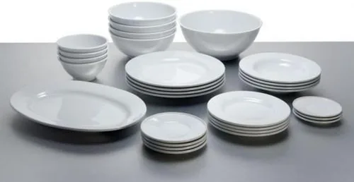 Miniatura 7 de A di Alessi - Platillo para taza de moca, porcelana blanca, juego de 4, 4-3/4 pulgadas